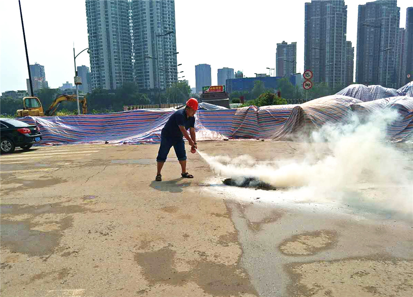 凯江路下穿工程施工现场消防应急演练